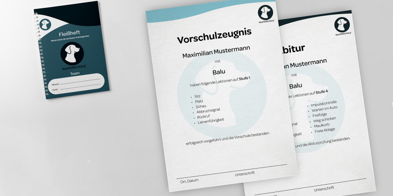 Das Fleißheft für Ihre Hundeschule